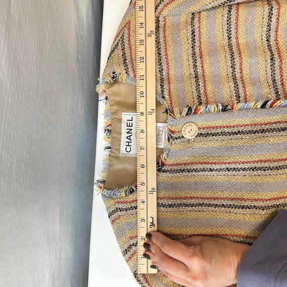 Vintage Y2K Chanel Evening Jacket Wool  Womens FR 44 Old Money Classic - Picture 15 of 16